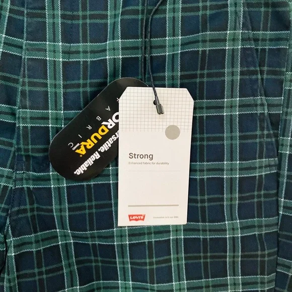 Levis plaid jeans pants 
Denim made - Picture 4 of 5